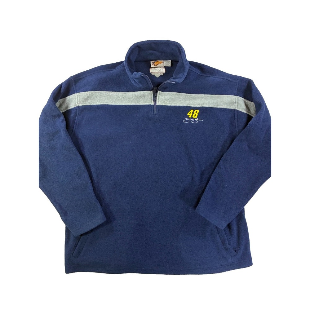 Vintage /Y2K Jimmie Johnson Winners Circle 1/4 Zip Polyester Pullover. Men's 2XL